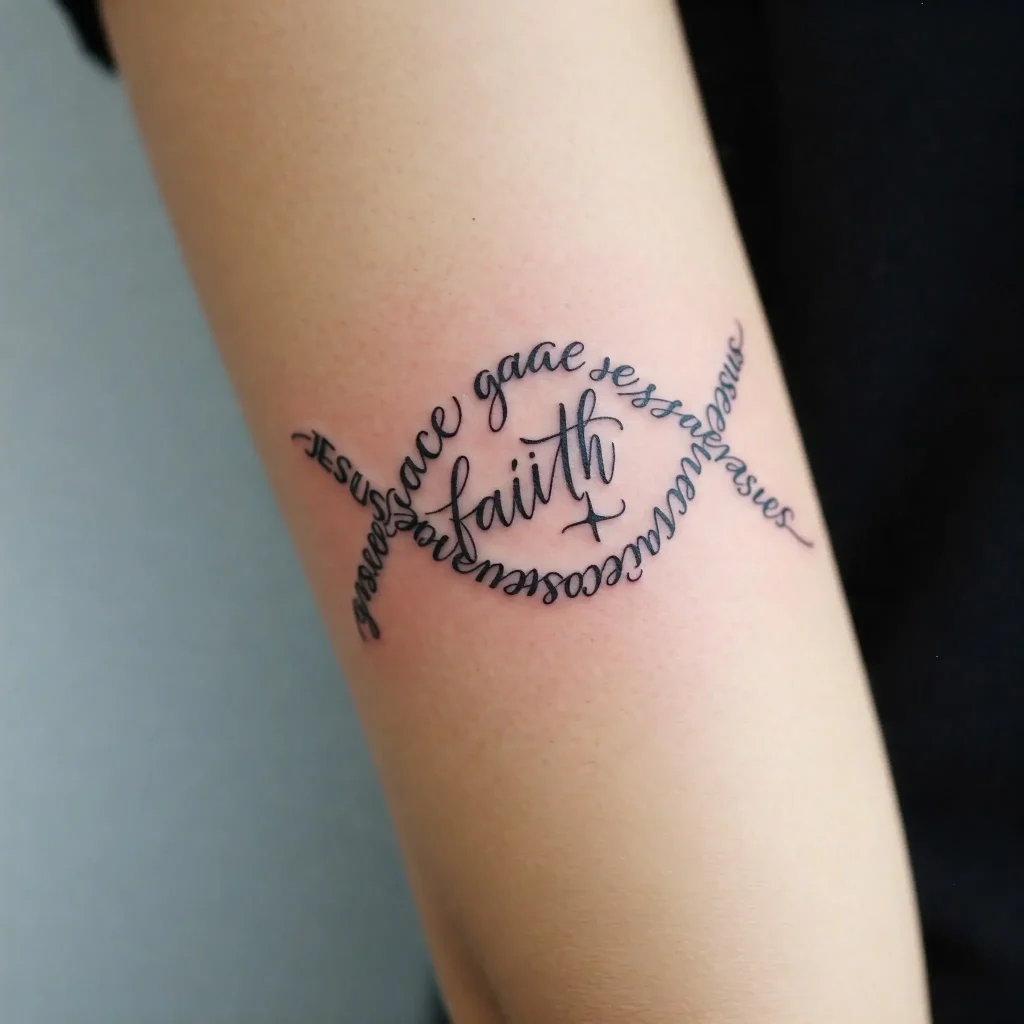 Jesus Fish Made of Words